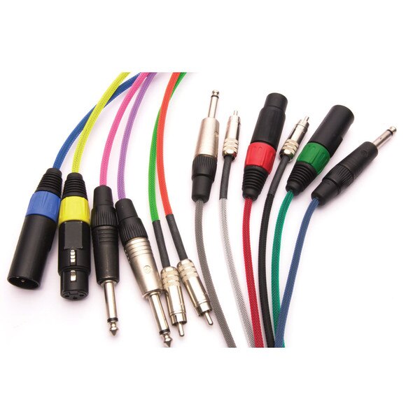 Main product image for Techflex 1-1/4" Expandable Braided Cable Sleeving 25 ft. Carbon 082-384